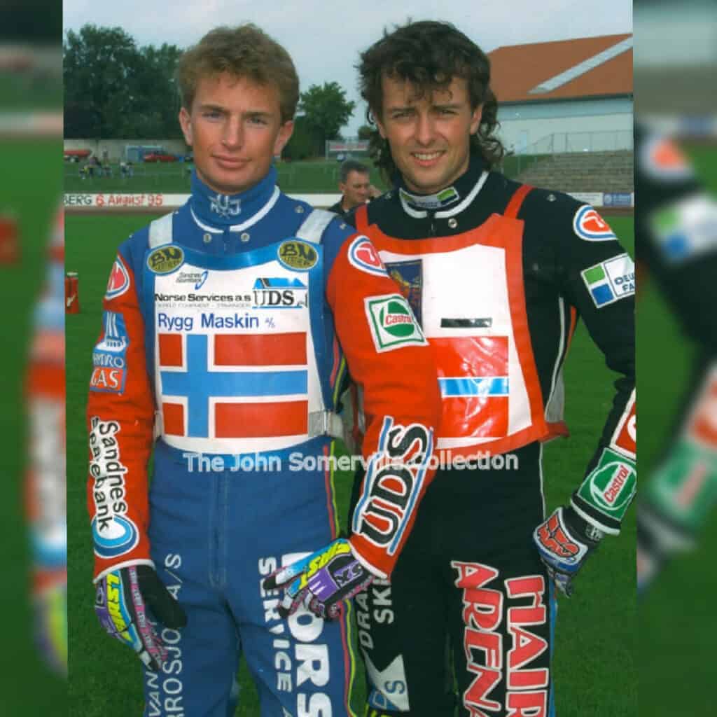 1995 Rune Holta Lars Gunnestad World Team Cup at Pocking fot Mike Patrick