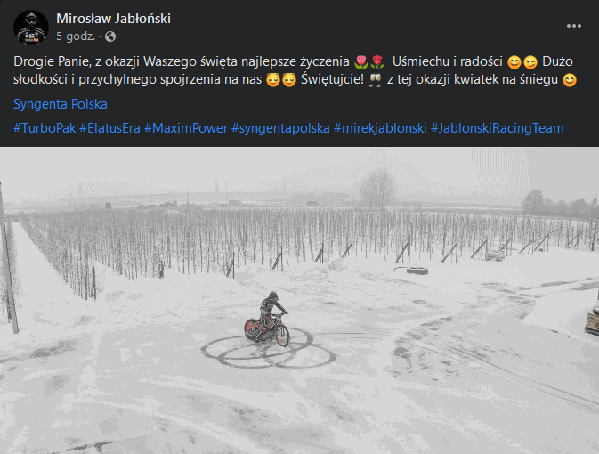 Żużlowcy pamiętają o kobietach w ich święto! 6 rgtrdg