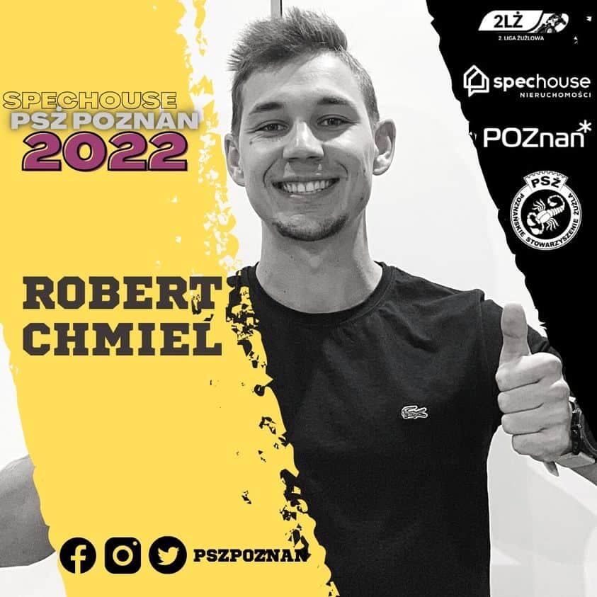 Transfery żużlowe. Robert Chmiel pozostaje w SpecHouse PSŻ Poznań na sezon 2022. 1 galeria 1 5