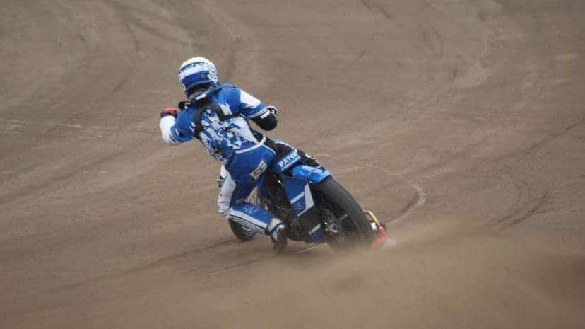 Maksym Drabik coraz szybszy na motorze. Trening w Gdańsku. 2 asa