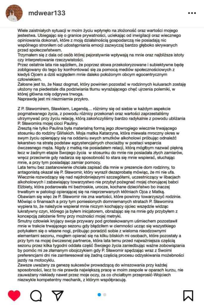 Maksym Drabik po raz pierwszy o ojcu: Skrajność absurdu by niemoralny człowiek moralizował innych 1 MDrabik1