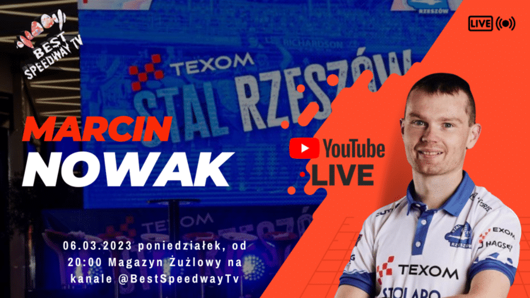 Magazyny Żużlowe w nadchodzącym tygodniu. Tylko u nas, magazyn z udziałem Marka Grzyba. Zobacz rozpiskę 1 Marcin Nowak