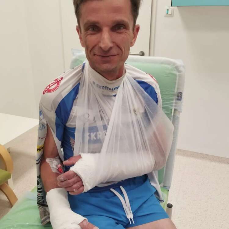 Tomasz Gapiński poinformował o swoim stanie zdrowia. Złe wieści dla Orła Łódź 1 Gapa 1