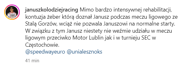 SEC w Częstochowie również bez Janusza Kołodzieja 1 obraz 2023 06 15 165217139