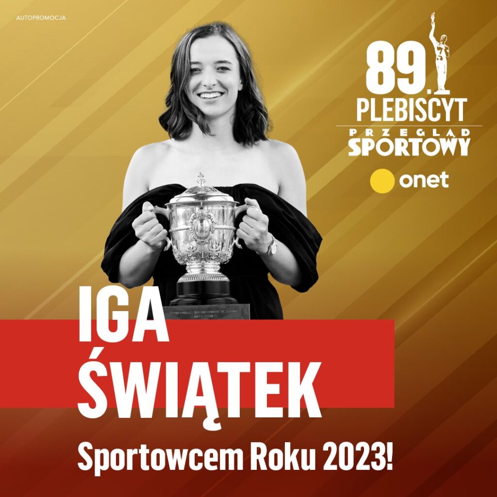 Żużel. Bartosz Zmarzlik drugi w Plebiscycie Przeglądu Sportowego! Najlepsza drugi rok z rzędu Iga Świątek 2 GDML G5XoAAj51J