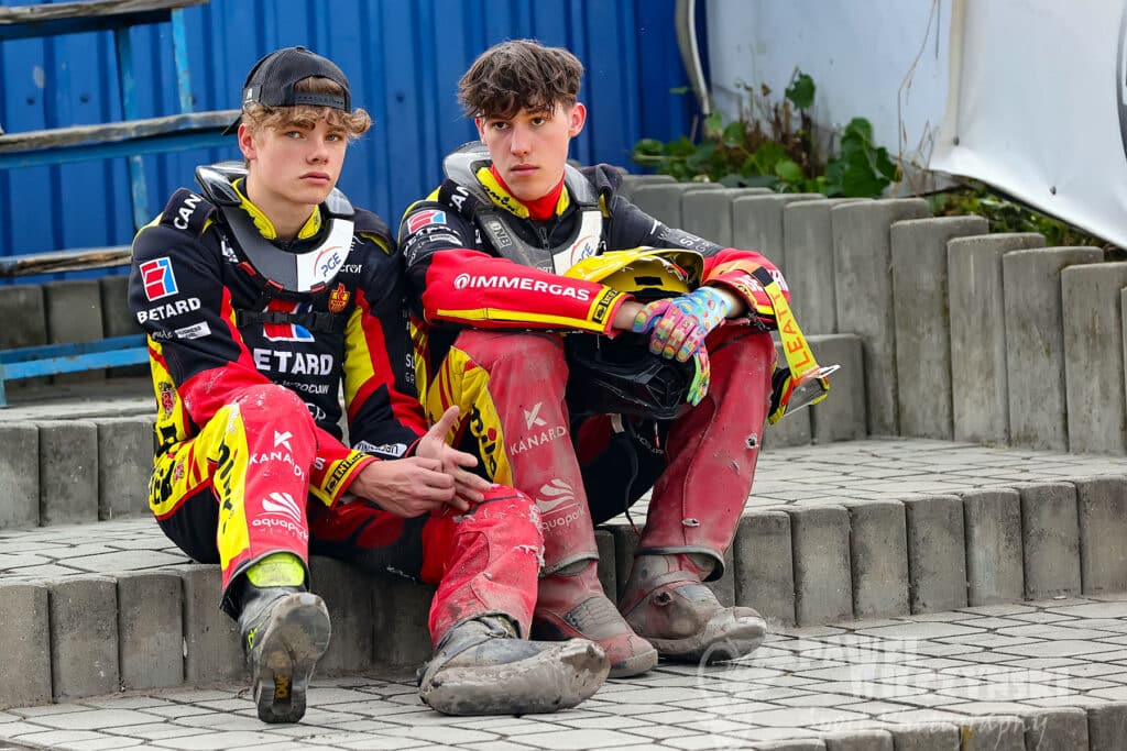 Sport żużlowy. Młodzieżowiec Sparty Wrocław powrócił po przerwie i błysnął w dwóch biegach 1 449734207 10229387158117730 7265276513820181489 n