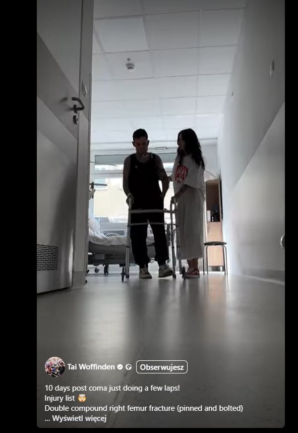 „10 dni po śpiączce, robię kilka okrążeń!” - Tai Woffinden wraca do życia po koszmarnym wypadku w Krośnie! 1 tai2