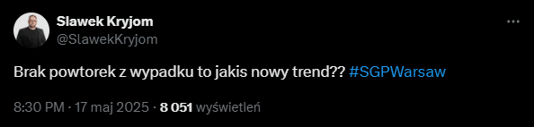 Przegląd żużlowy. Kurtz liderem, Doyle kontuzjowany, a fani krytykują format! 2 twitter3